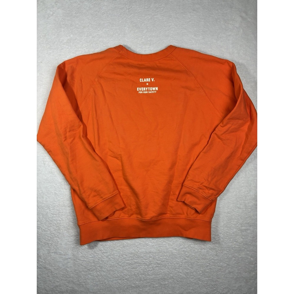 Clare V X Everytown For Gun Safety Orange Sweater Size Small - Picture 4 of 7